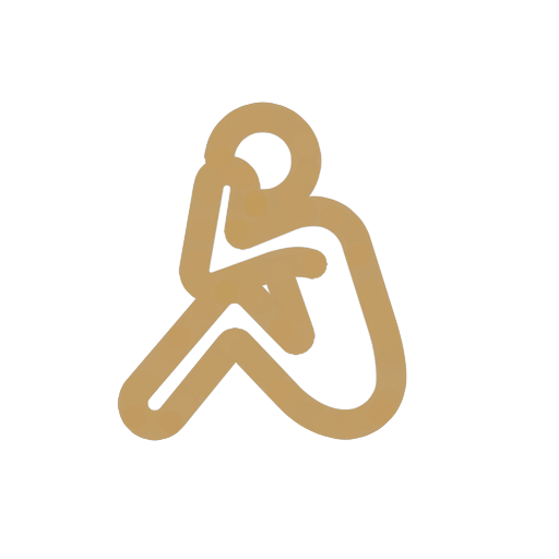 Stay put and wait icon